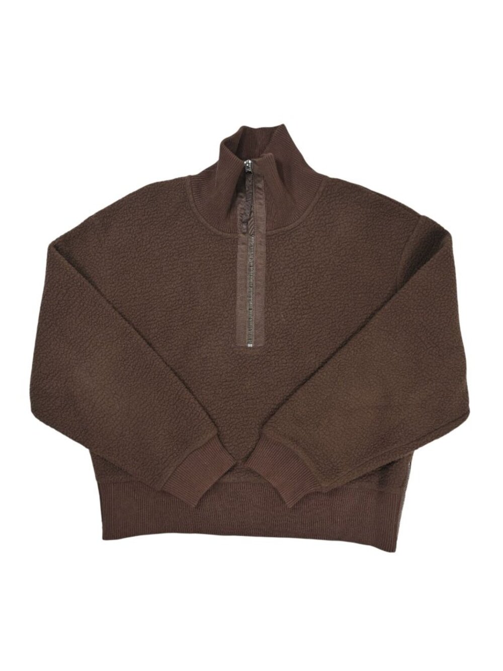 Varley Roselle Half Zip Fleece Pullover in Deep Mahogany